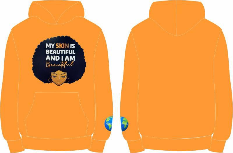 Beautiful Skin Tshirt or Hoodie or Pants or Shorts (Orange)