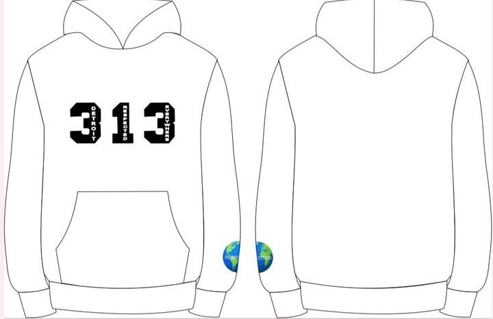 313 DRE Hoodie (White) Tshirt or Hoodie or Pants