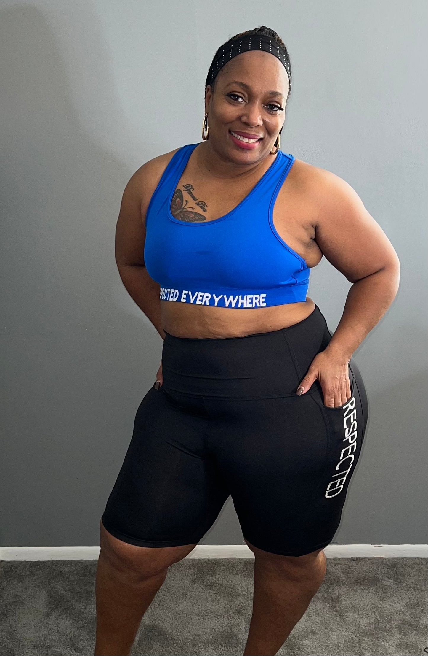 Respected Everywhere Sports Bra (Royal Blue)