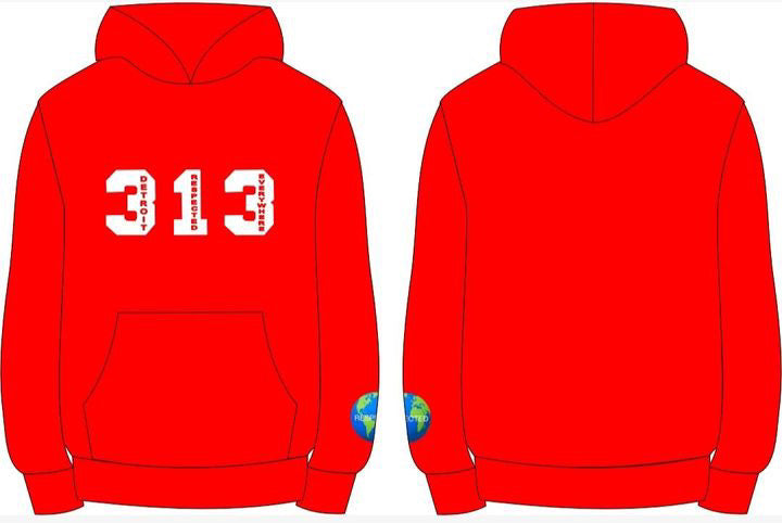 313 DRE Hoodie (Red) Tshirt or Hoodie and Pants