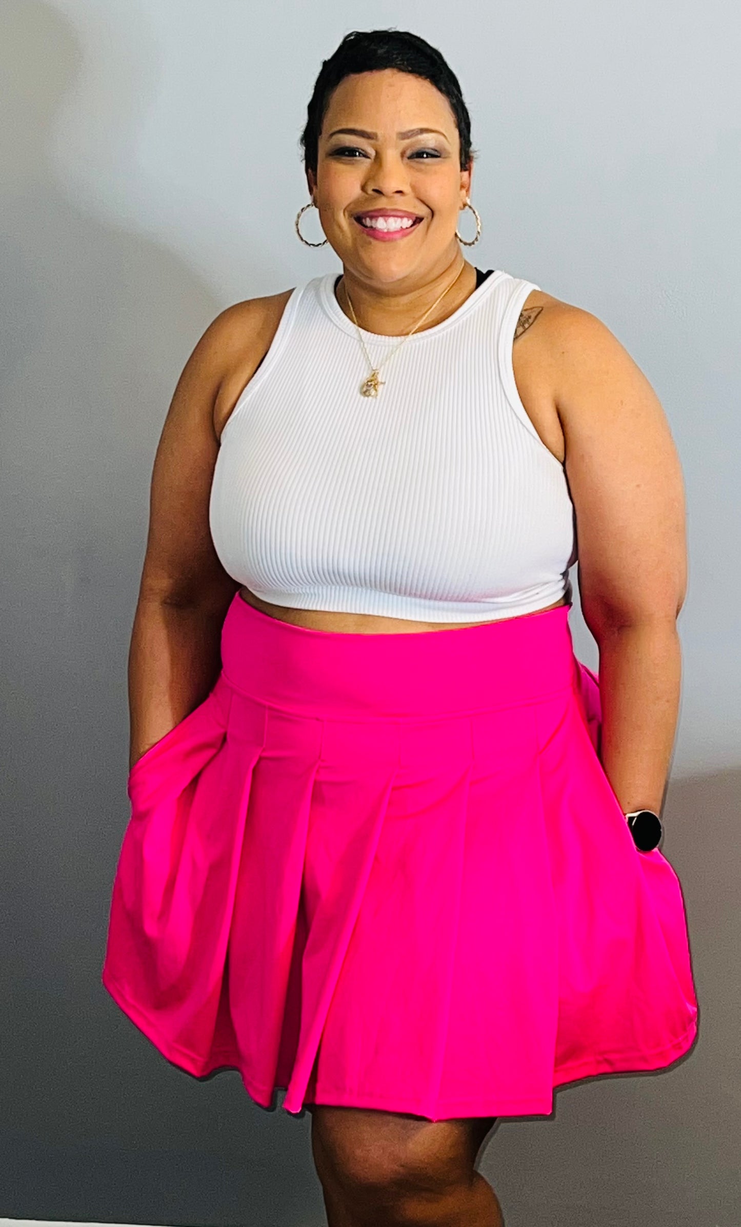DRE Tennis Skirt (Pink)