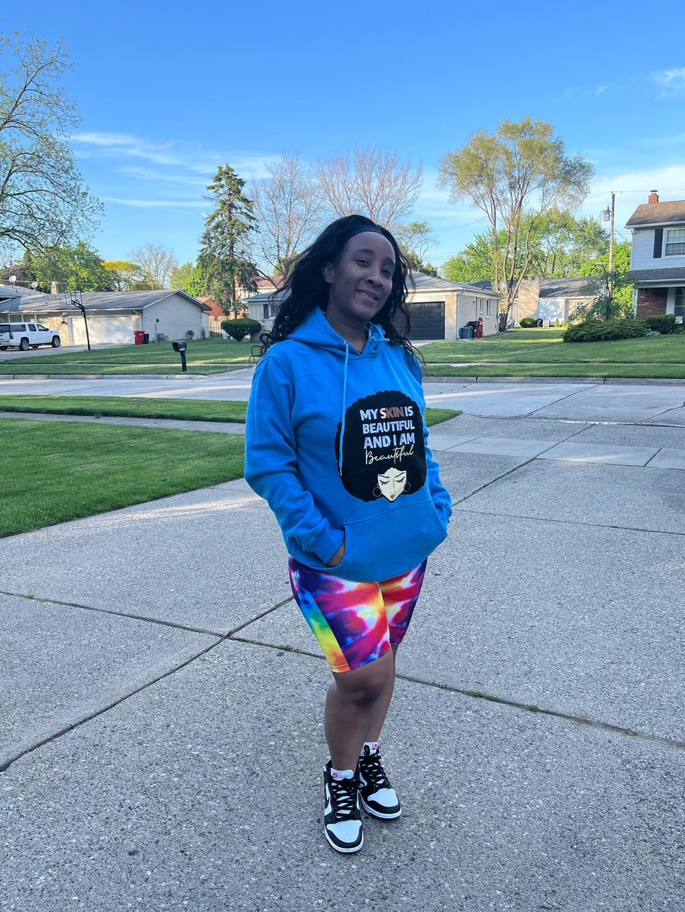 Beautiful Skin Tshirt or Hoodie or Pants (Sky Blue