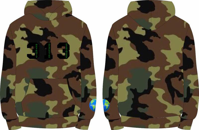 313 DRE Hoodie (Camo Black) Tshirt or Hoodie