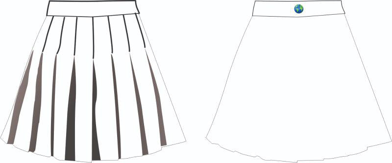 DRE Tennis Skirt (White)