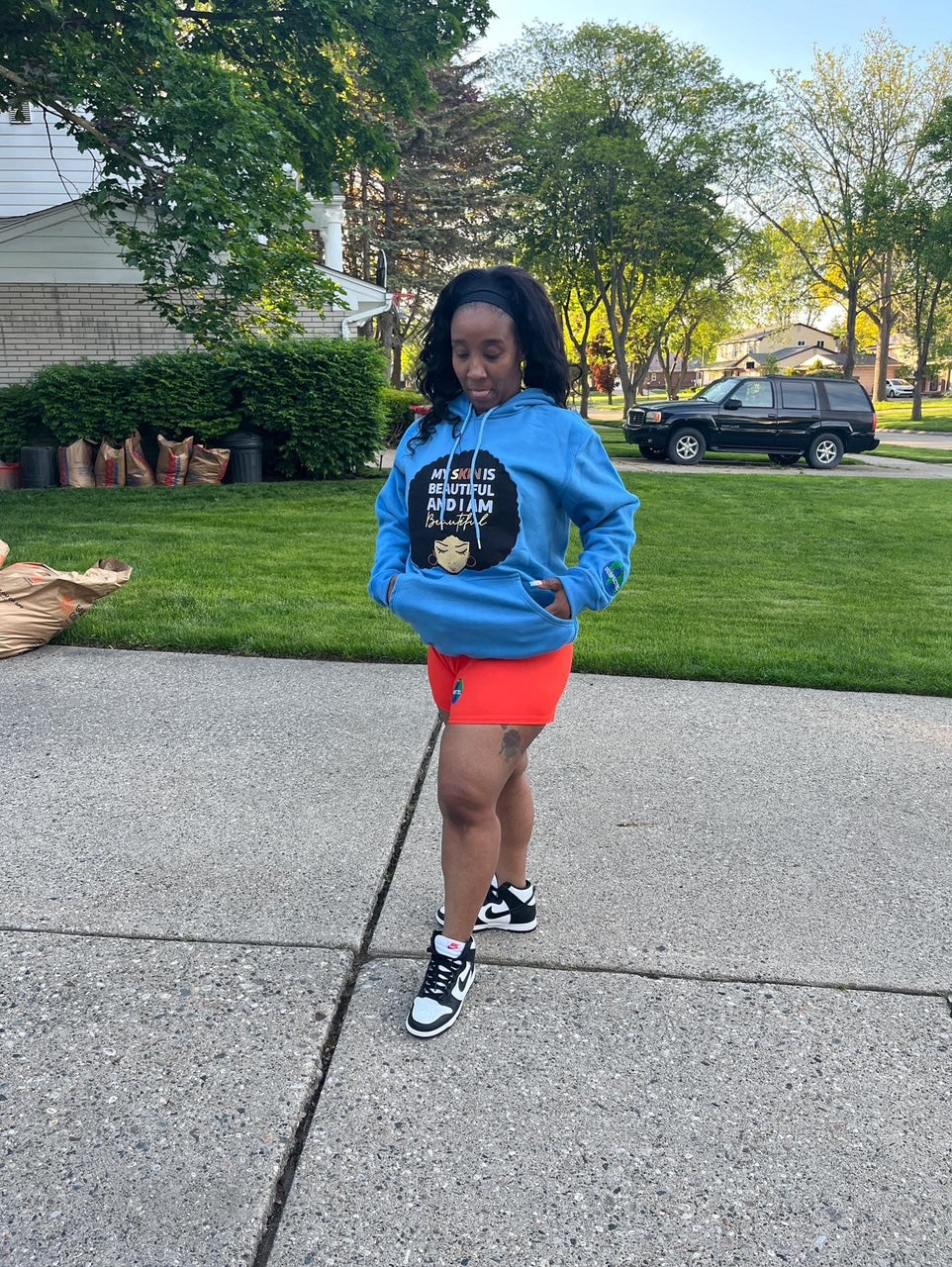 Beautiful Skin Tshirt or Hoodie or Pants (Sky Blue