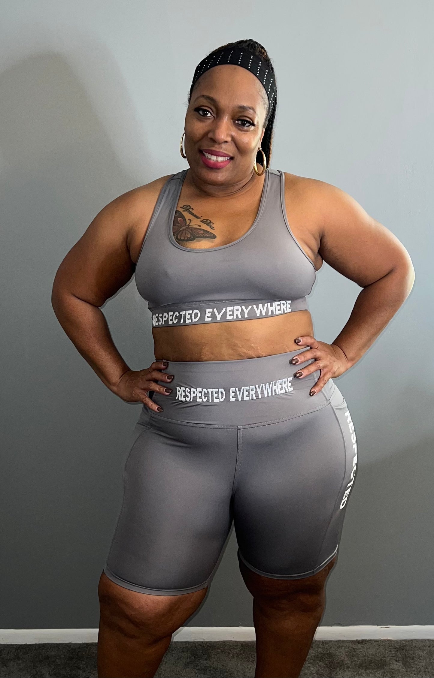 Respected Sports Bra (Gray)