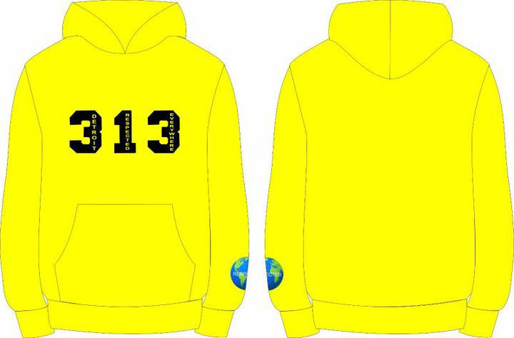313 DRE Hoodie (yellow) Tshirt or Hoodie or Pants or Shorts
