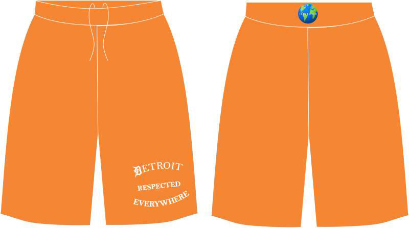 Half Moon Orange w/ White Letters