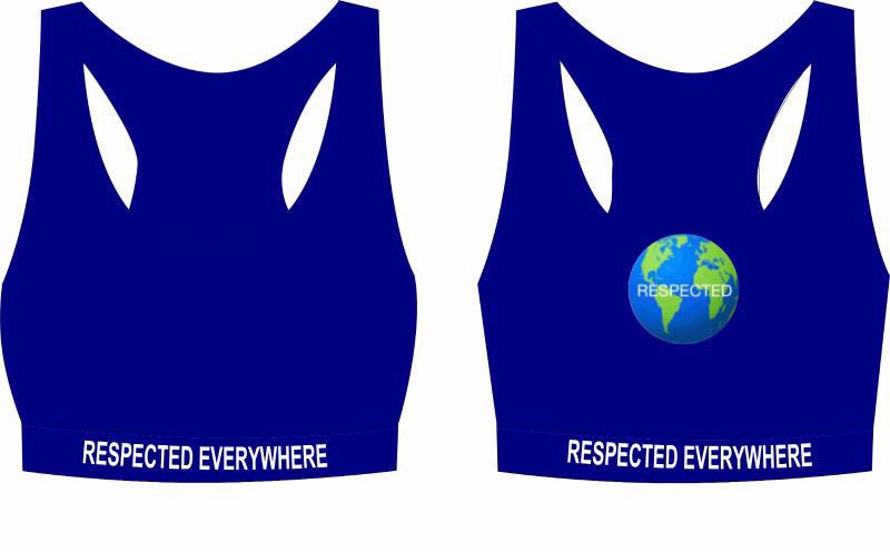 Respected Everywhere Sports Bra (Navy Blue)