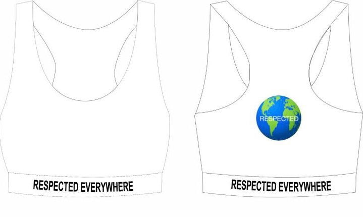 Respected Everywhere Sports Bra (White)