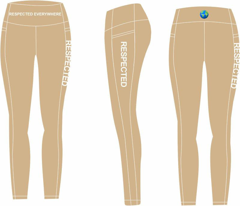 Respected Yoga Shorts or Leggings (Tan)