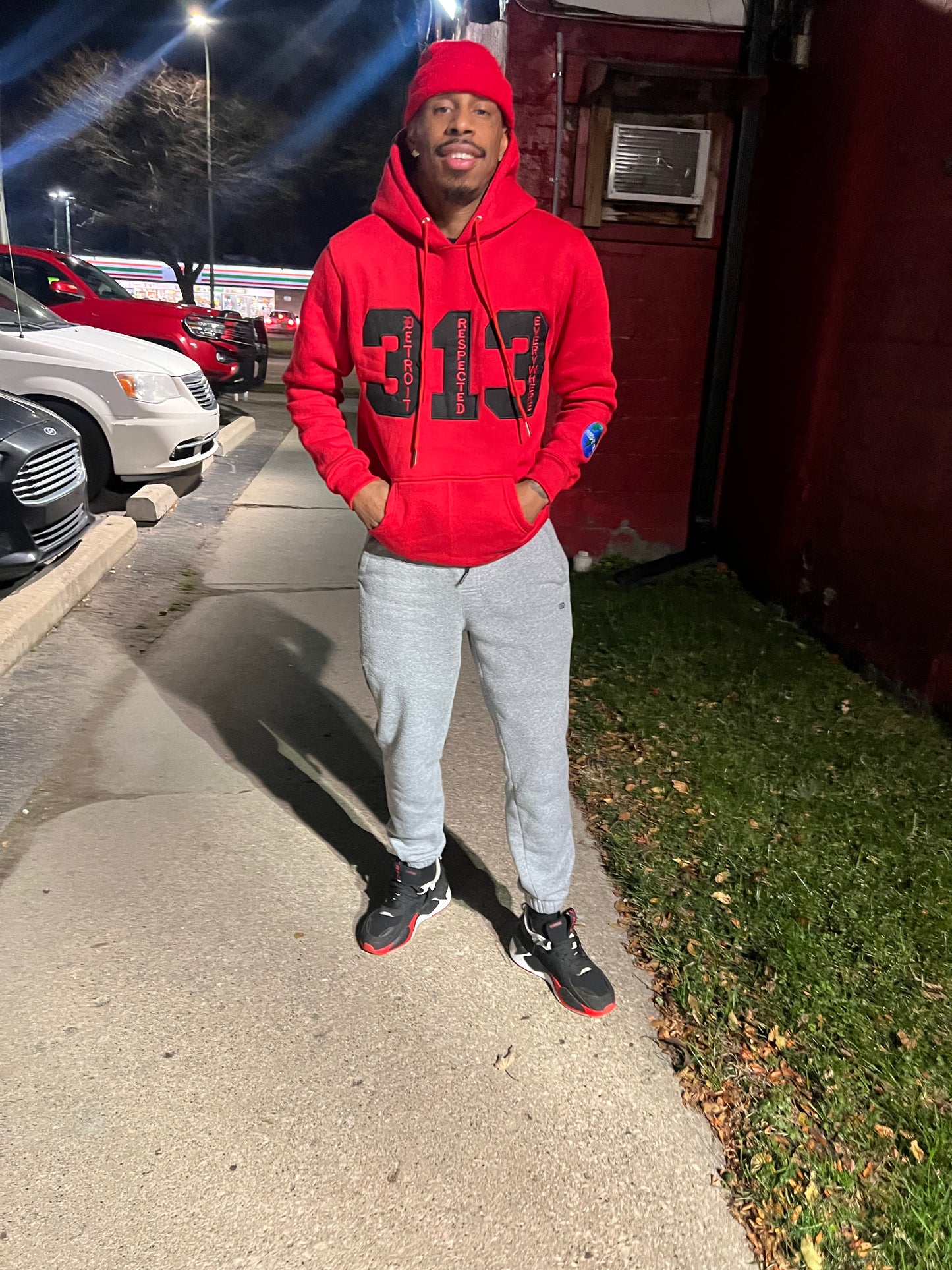DRE 313 T-shirt or Hoodie or Pants (Red w/ Black)