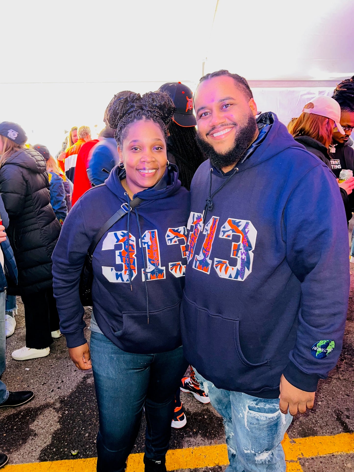 DRE 313 Detroit Tigers Tshirt or Hoodie (Black)
