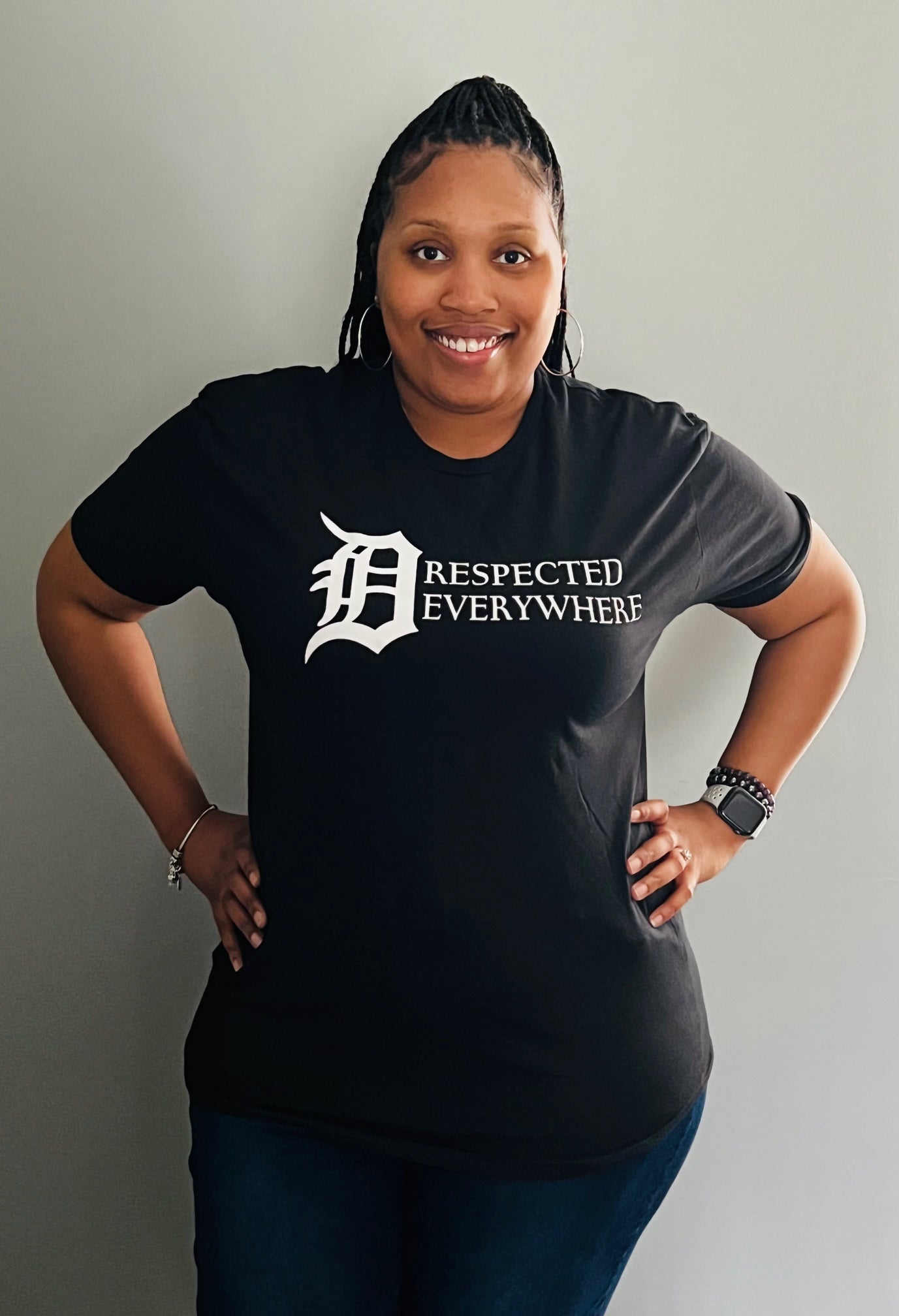 Dre Horizontal Black w/ white letters