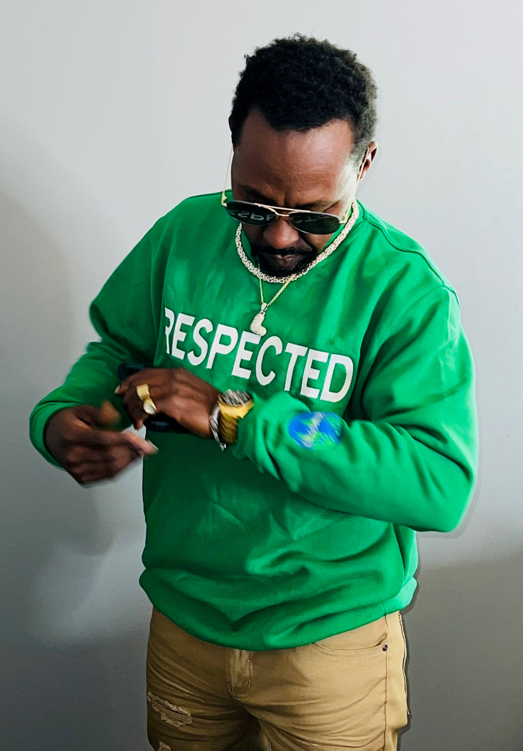 Respected Crew Neck Sweater (Green)
