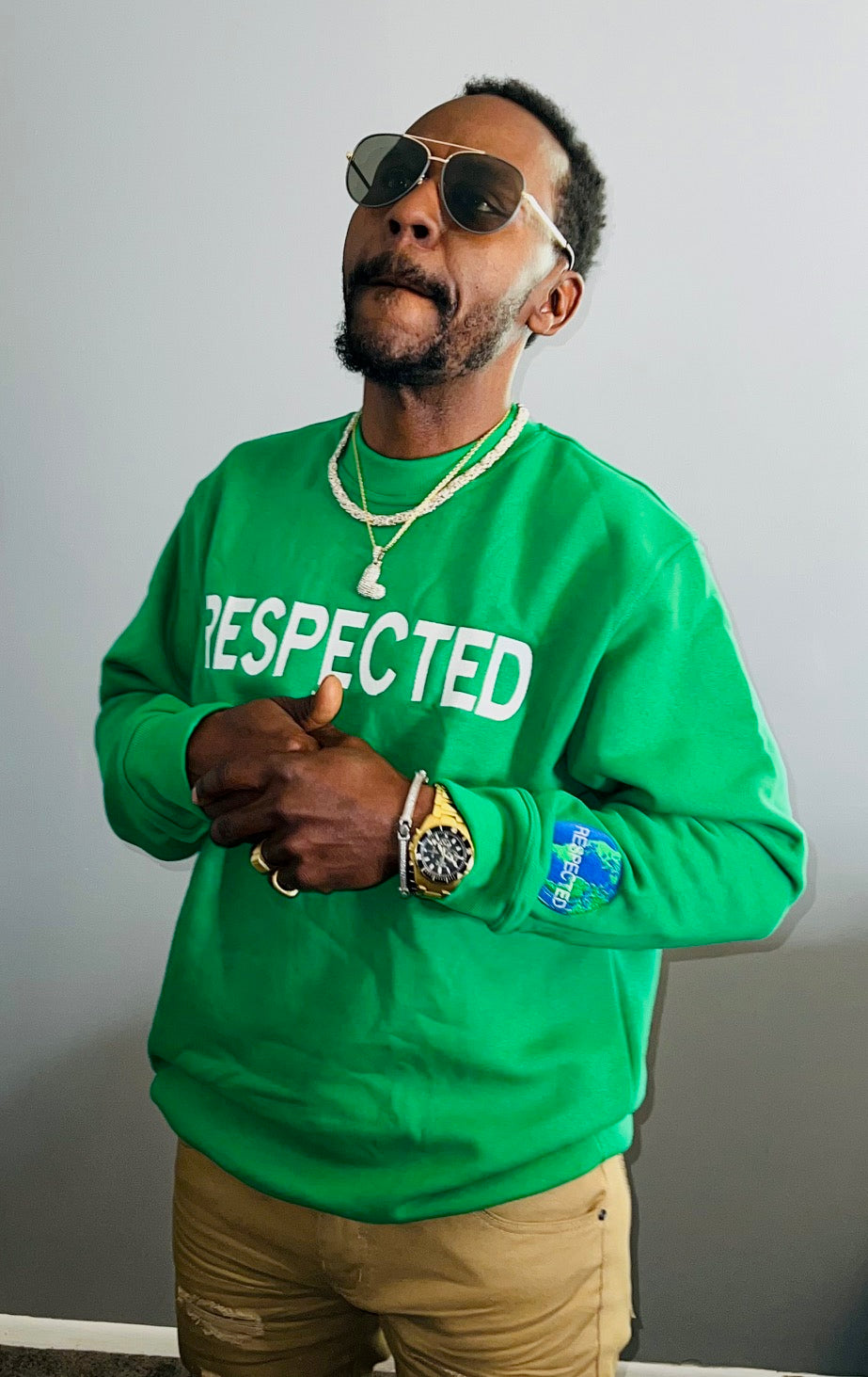 Respected Crew Neck Sweater (Green)