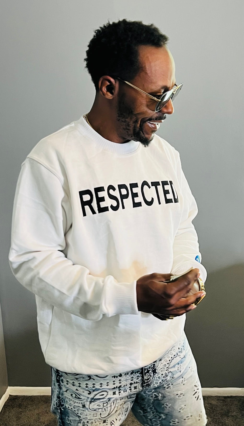 DRE Respected Crew Neck Sweater (White)