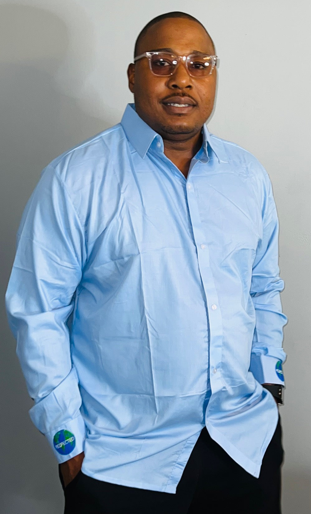 DRE Business Dress Shirt ( Light Blue)