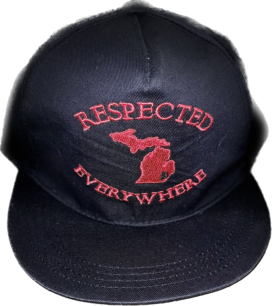 Black Mitten Snapback w/ Red letters