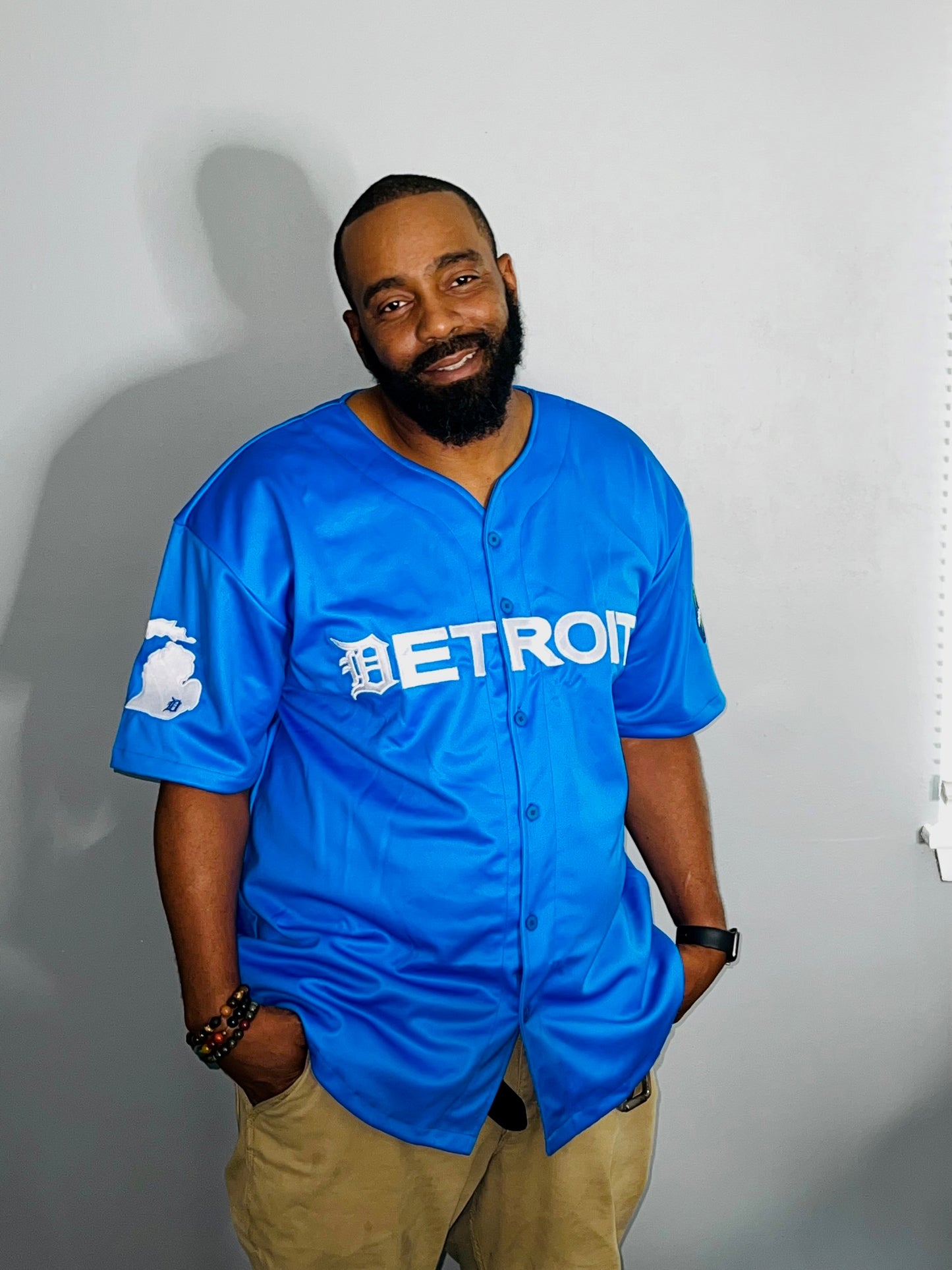 Royal Blue Baseball Jersey w/ white Letters