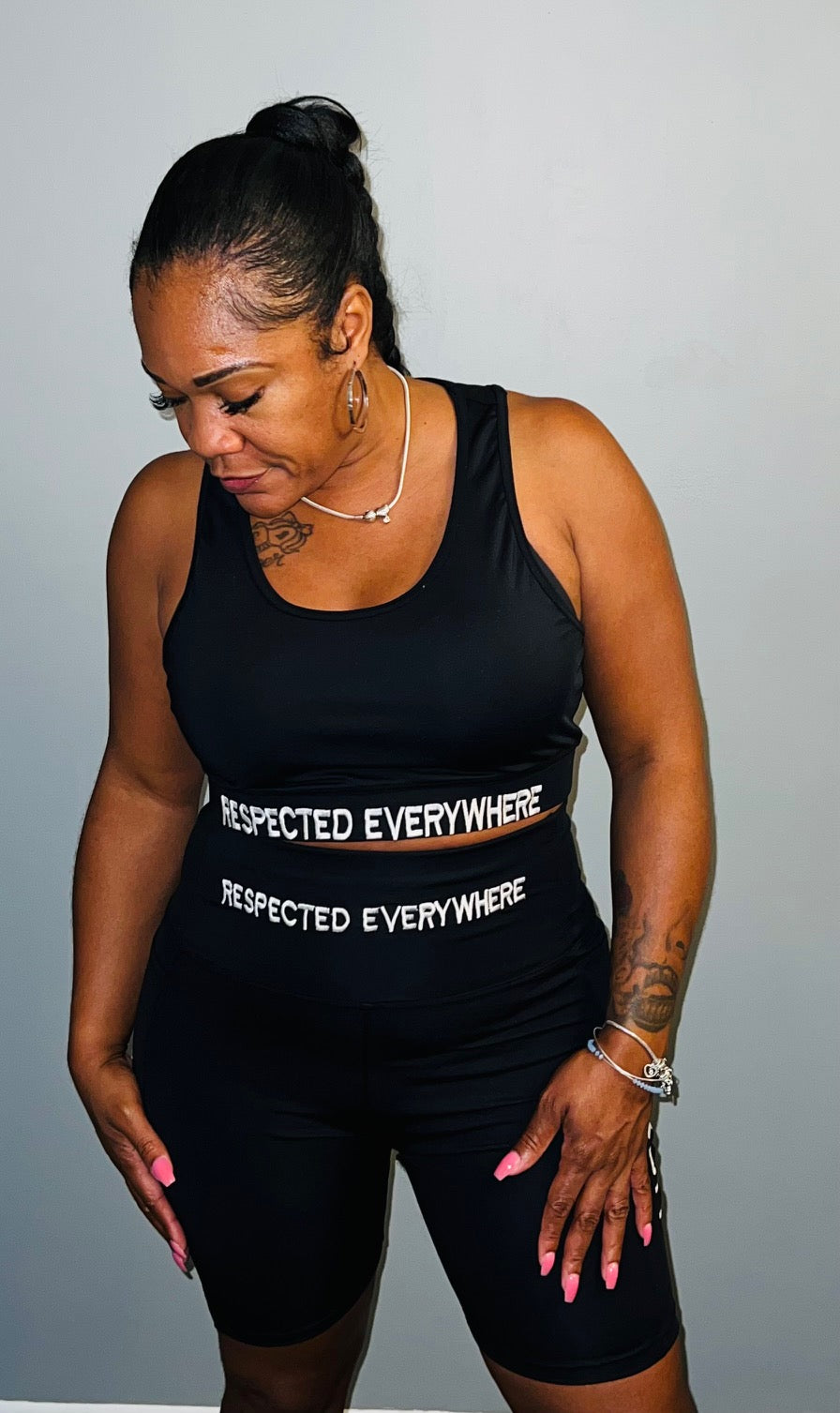 Detroit Yoga Shorts or Leggings (Black)