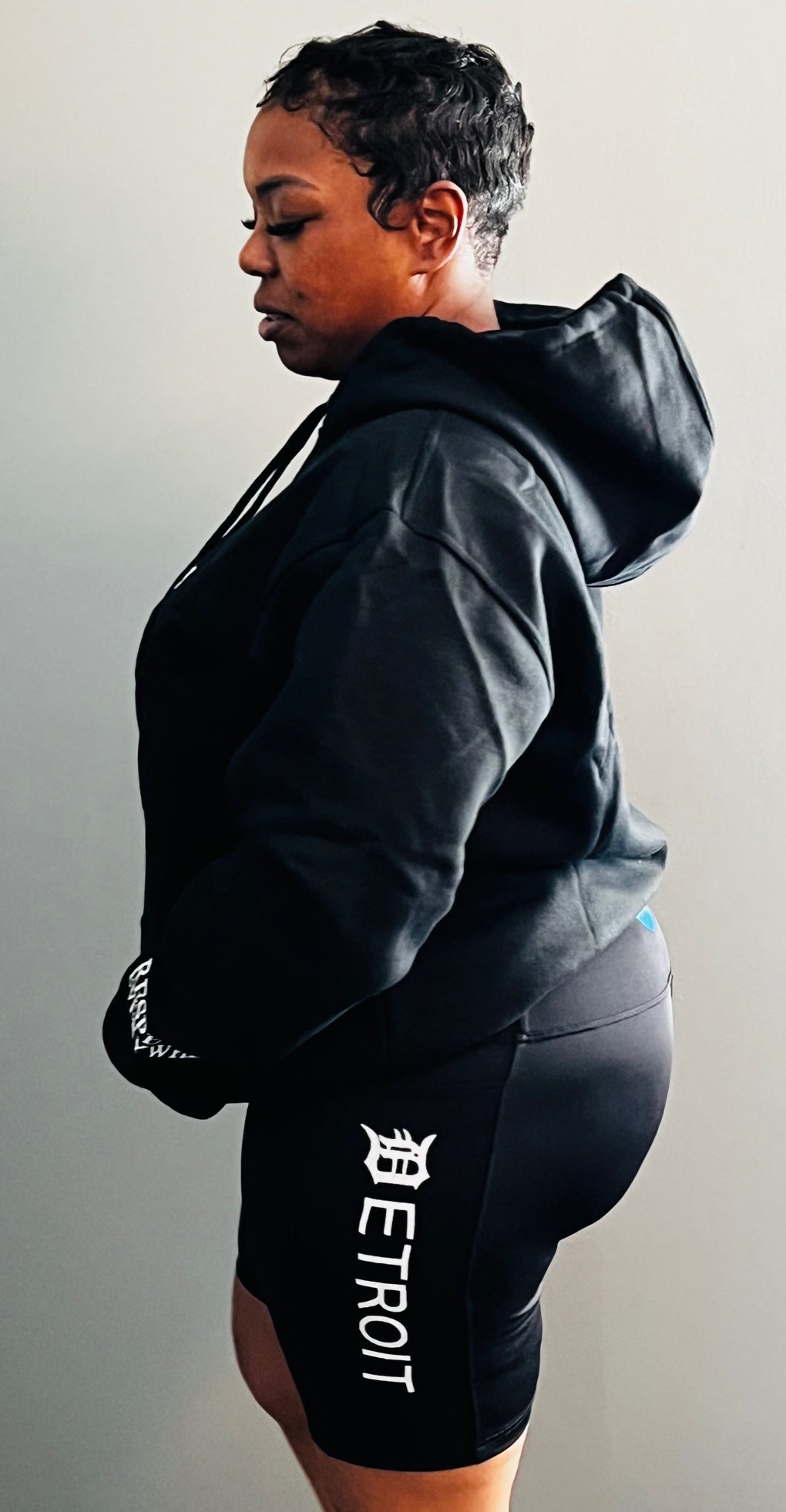 Detroit Yoga Shorts or Leggings (Black)