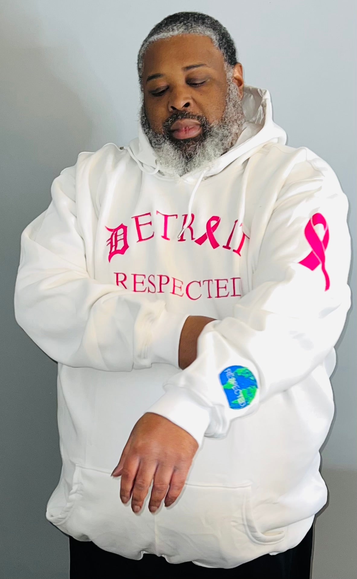 Breast Cancer Awareness Hoodie (white)