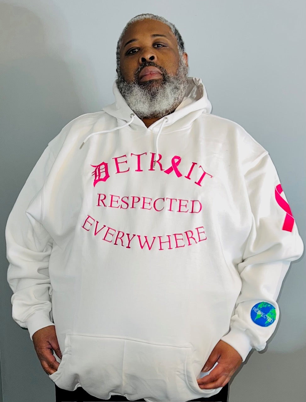 Breast Cancer Awareness Hoodie (white)