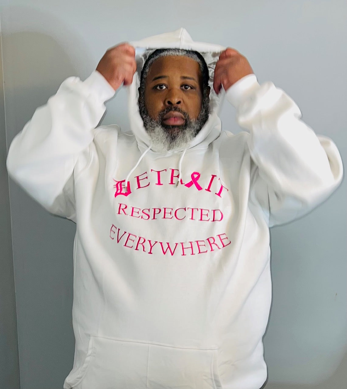 Breast Cancer Awareness Hoodie (white)
