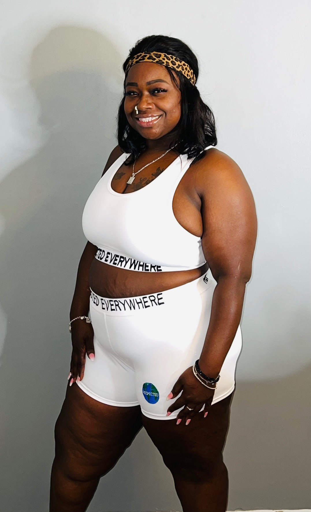 Respected Everywhere Boy Shorts (White)