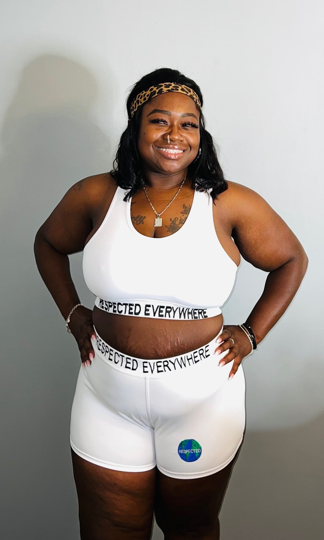 Respected Everywhere Boy Shorts (White)