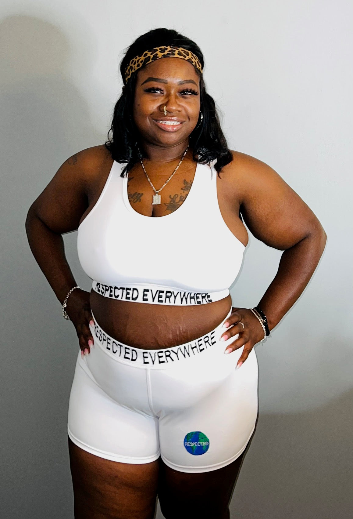Respected Everywhere Sports Bra (White)