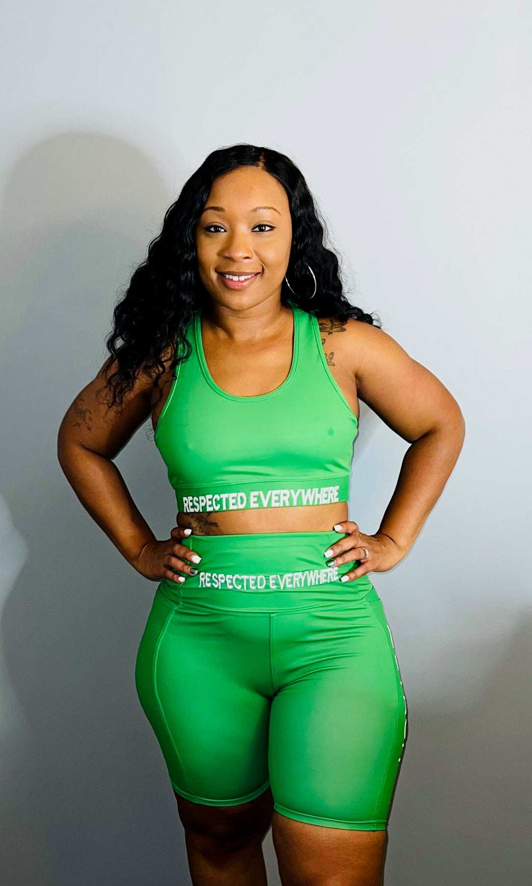 Detroit Yoga Shorts or Leggings (Green)