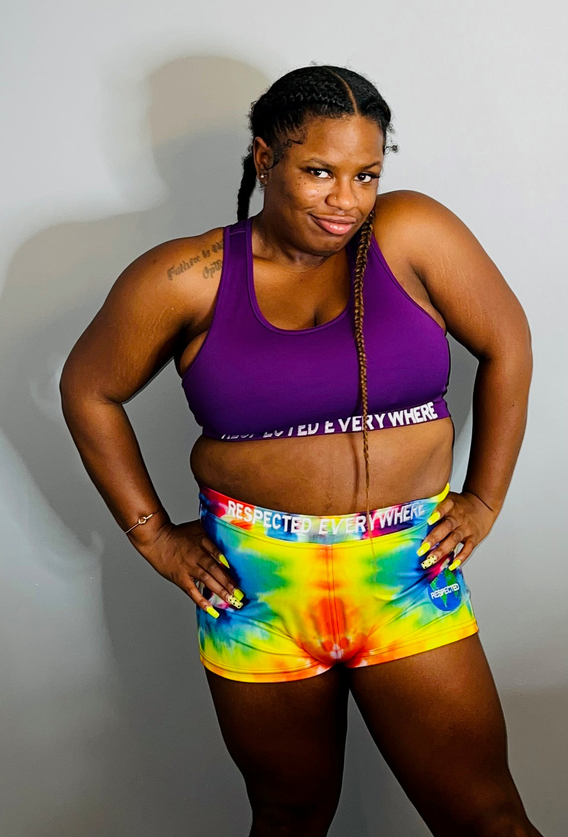 Respected Everywhere Boy Shorts (Tie Dye)