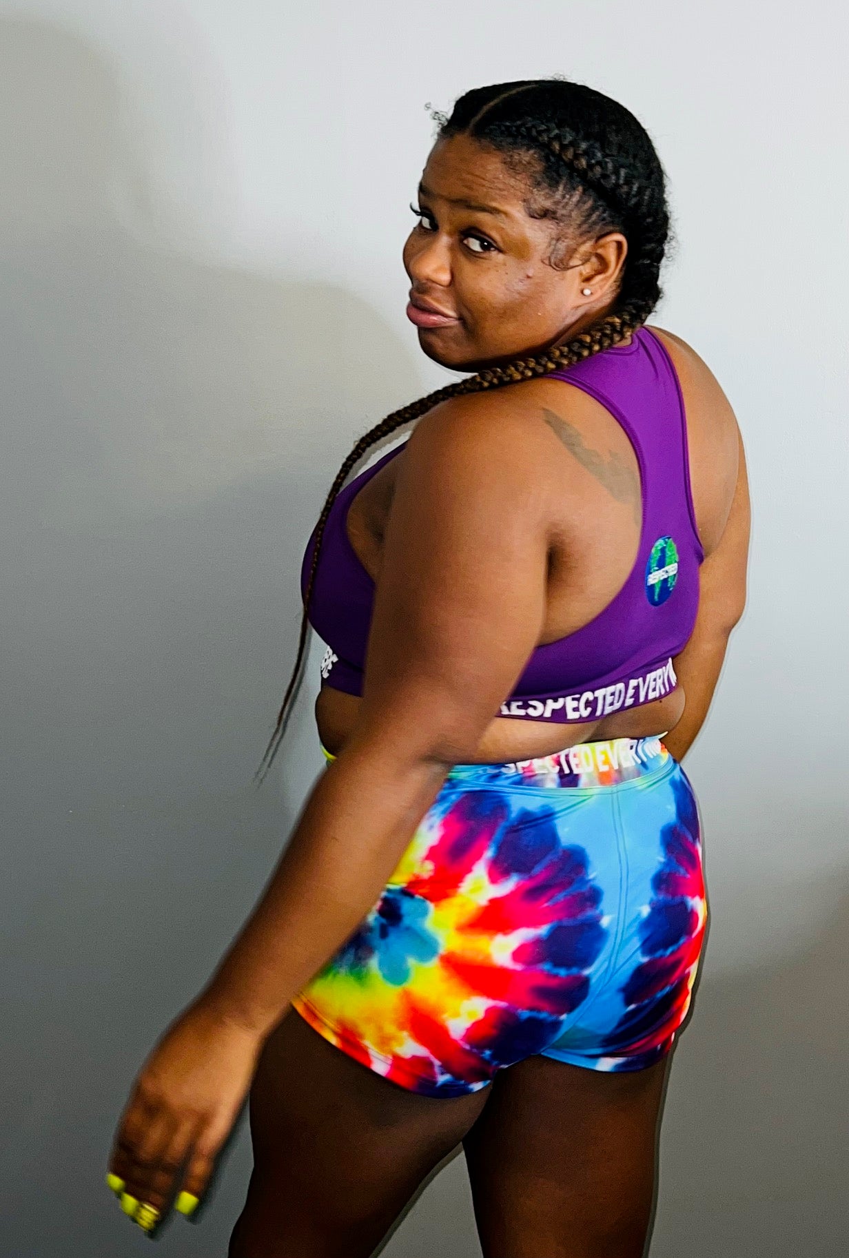 Respected Everywhere Boy Shorts (Tie Dye)
