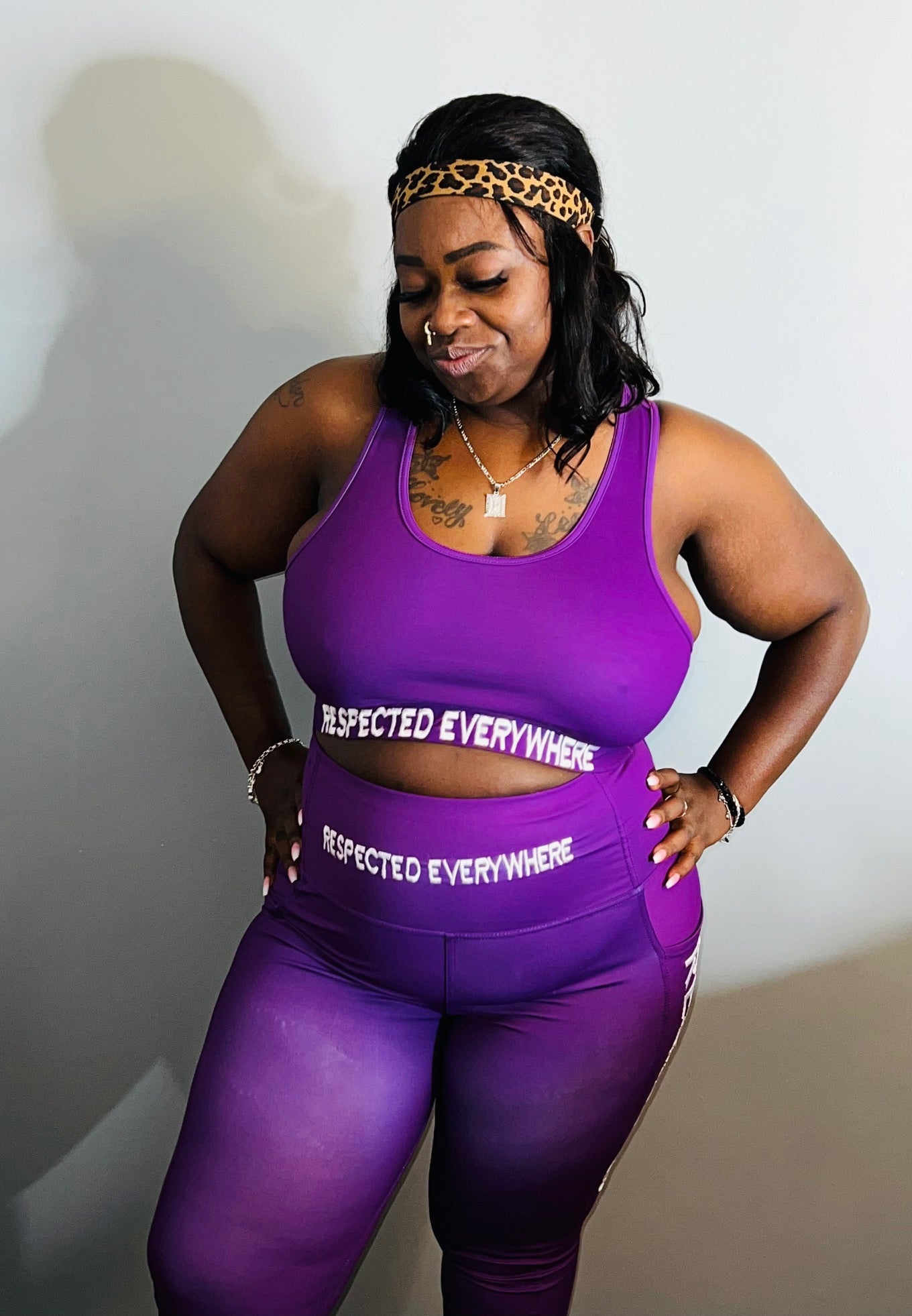 Respected Leggings or Shorts (Purple)