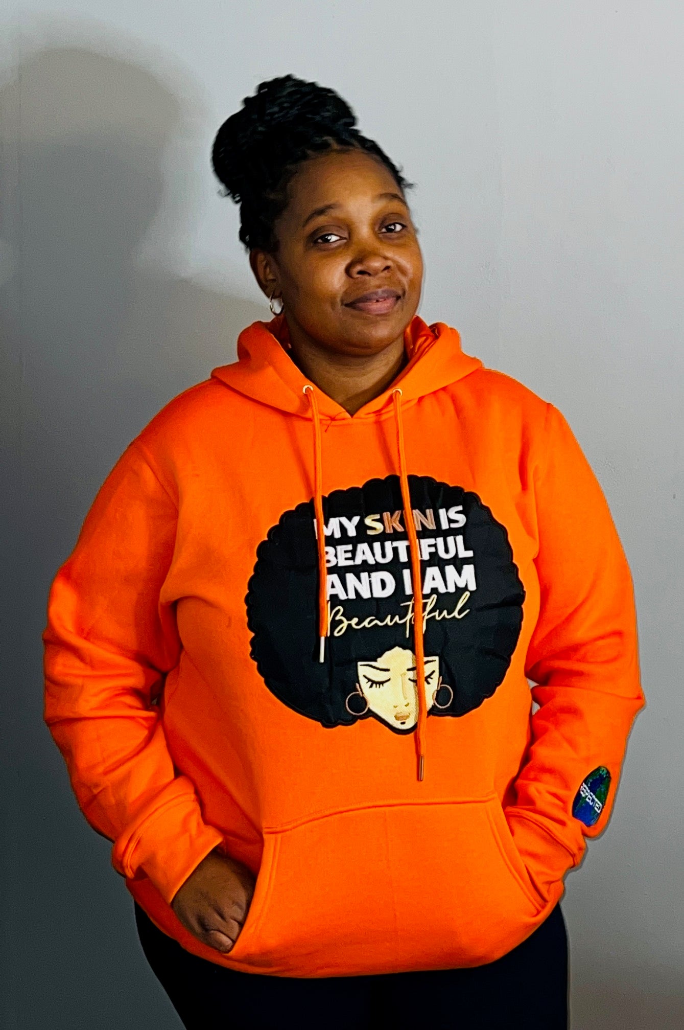 Beautiful Skin Tshirt or Hoodie or Pants or Shorts (Orange)