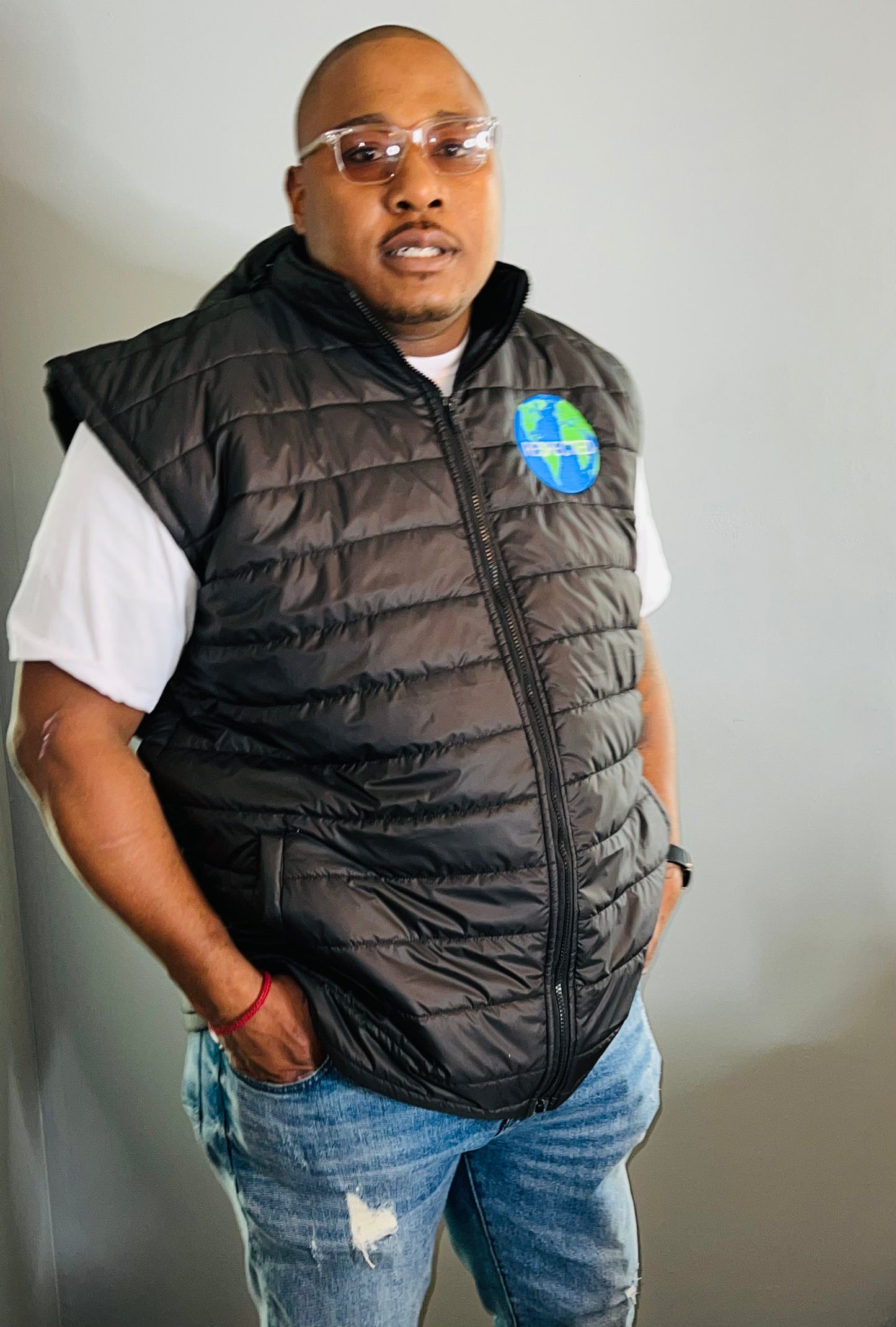 DRE Bubble Vest (Black) w/ detachable hood