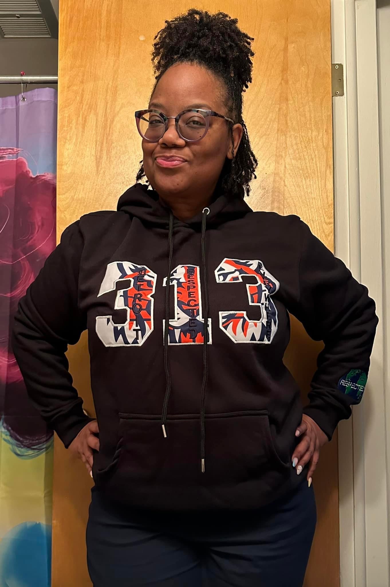 DRE 313 Detroit Tigers Tshirt or Hoodie (Black)