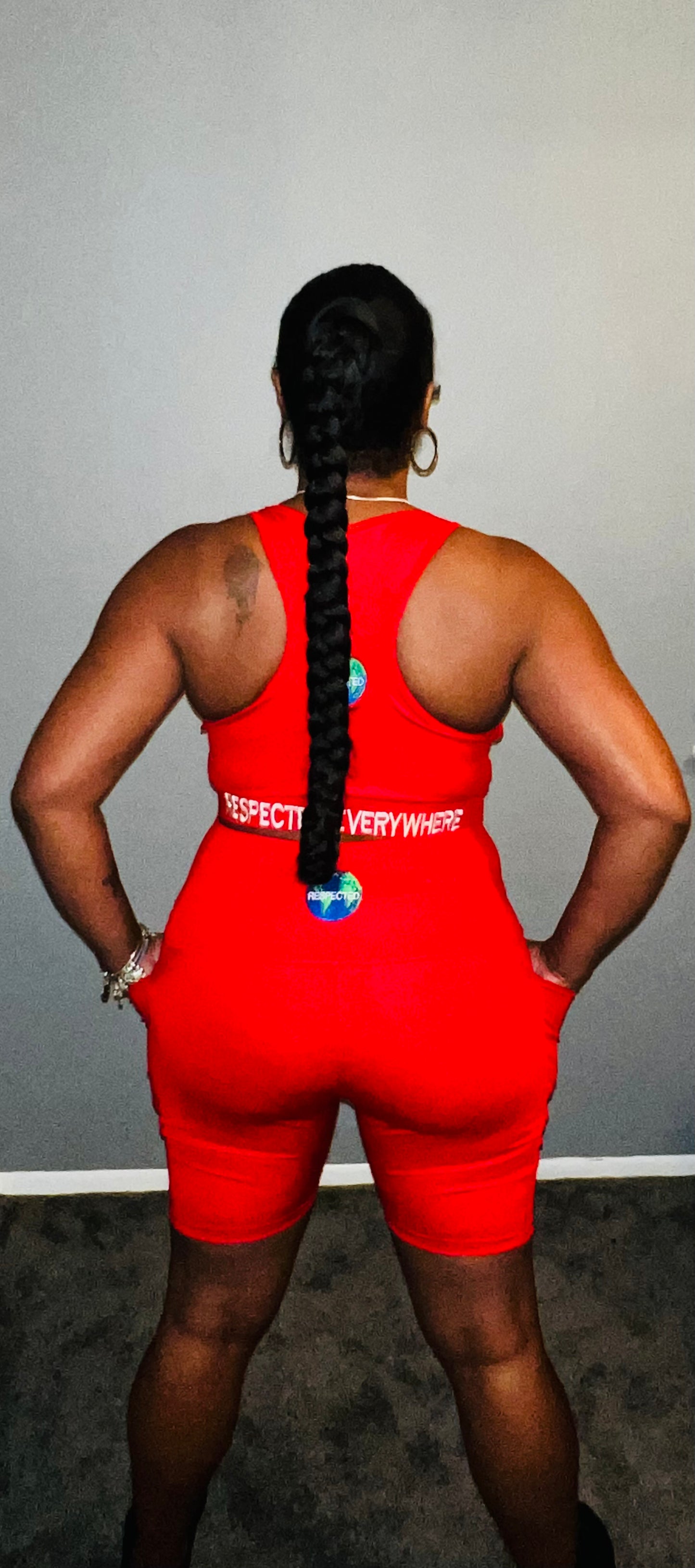 Detroit Yoga Shorts or Leggings (Red)