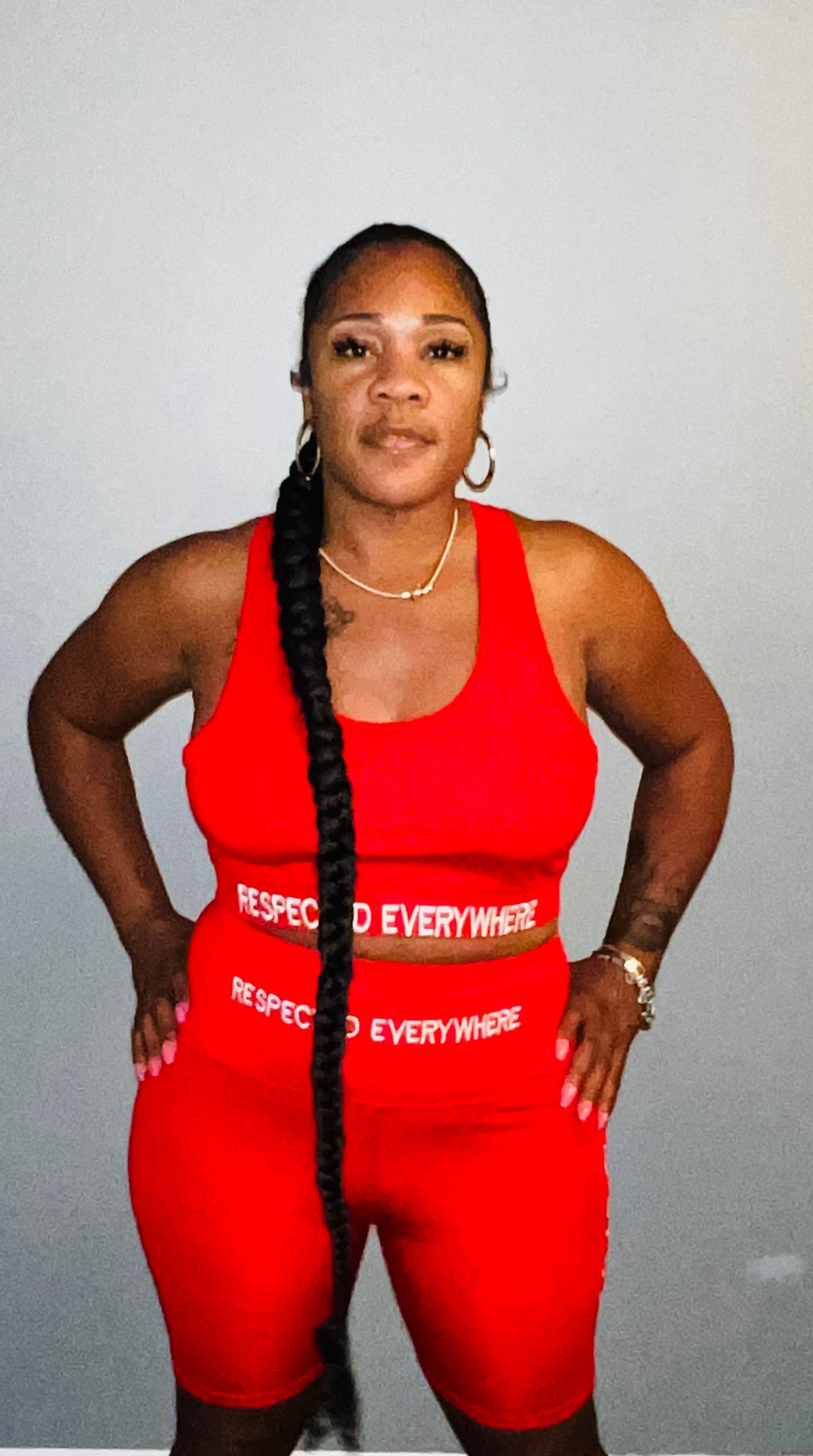 Detroit Yoga Shorts or Leggings (Red)