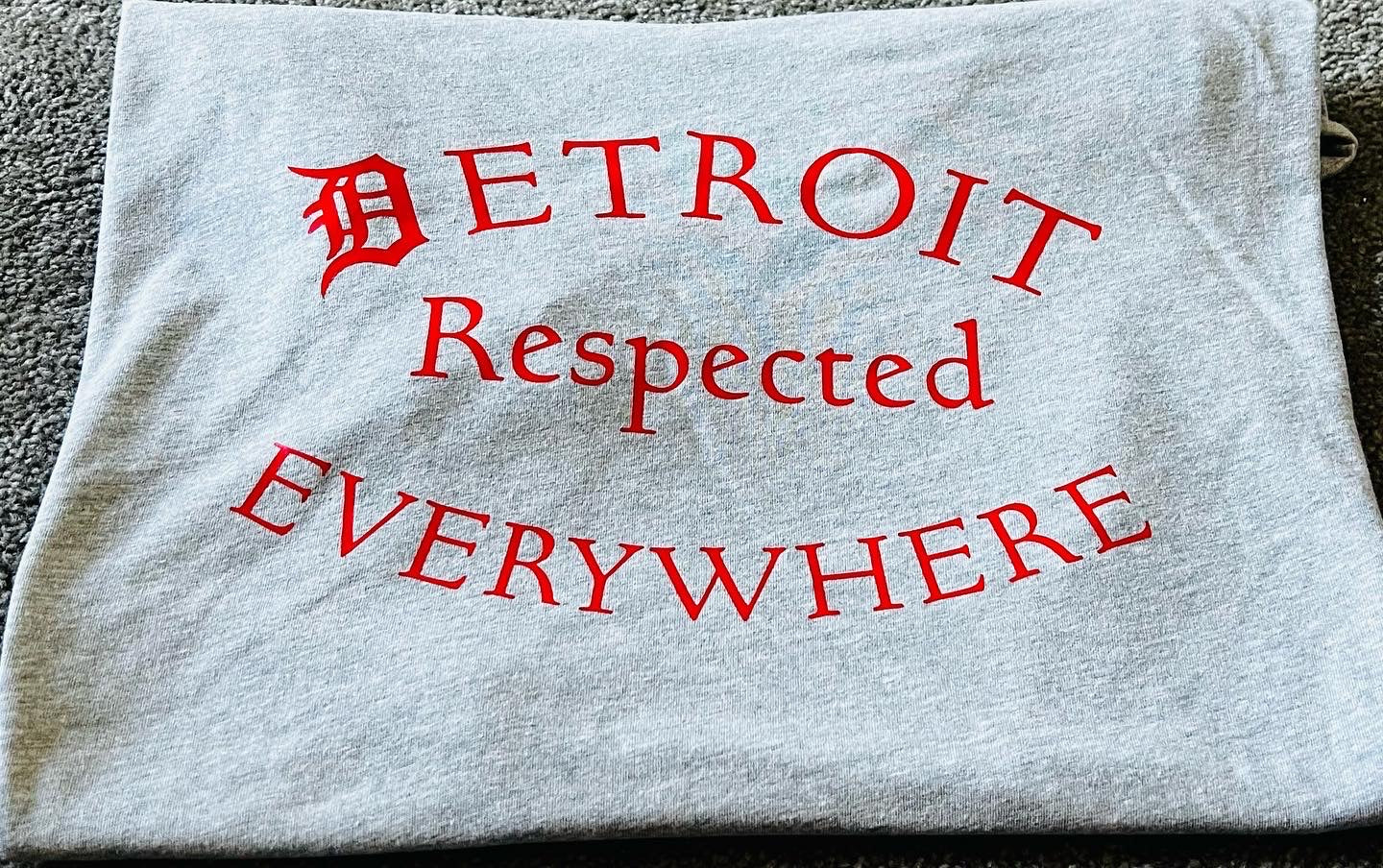 Half Moon Gray w/ Red Letters