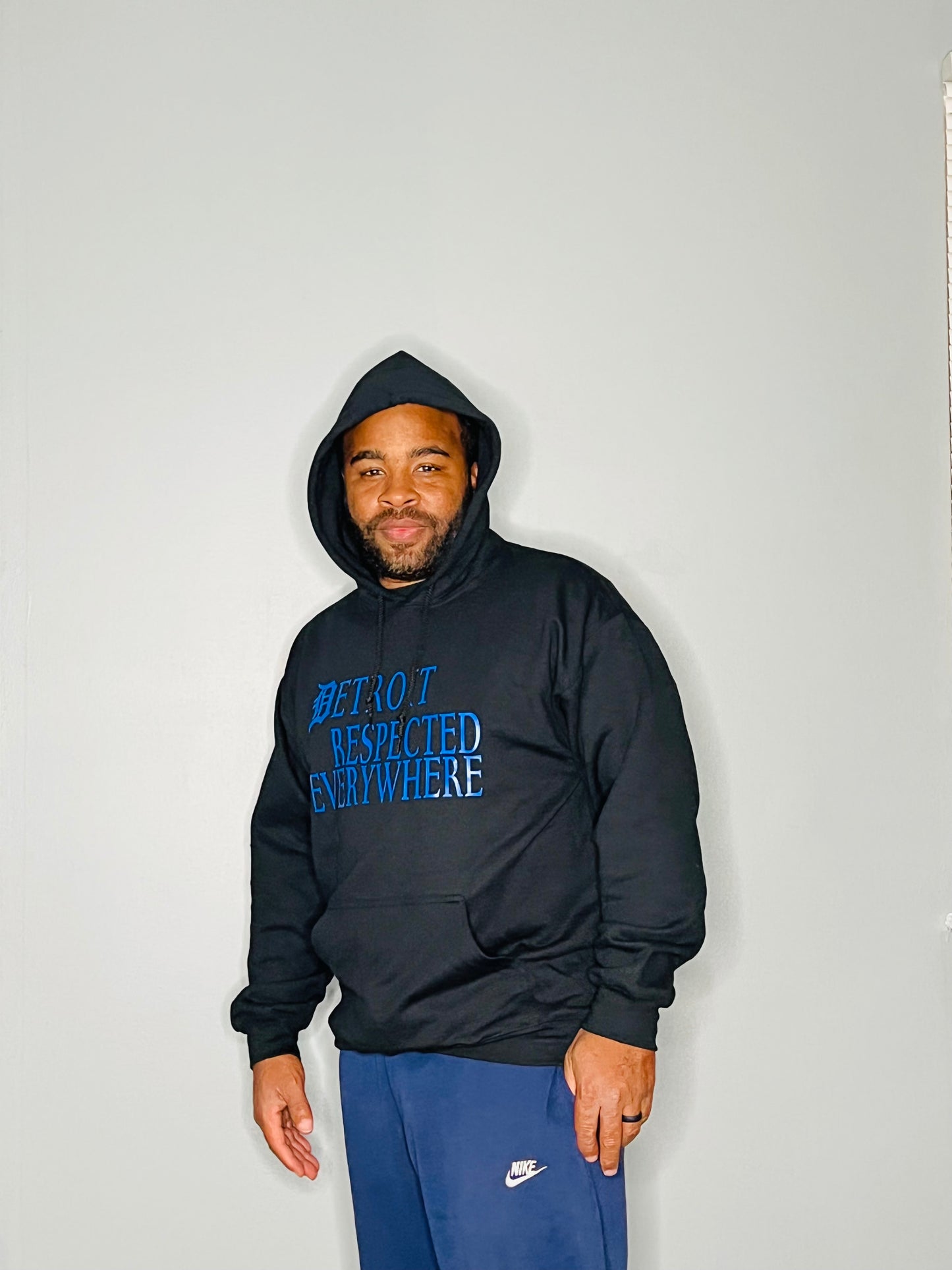 Black Staggered w/ Royal Blue letters