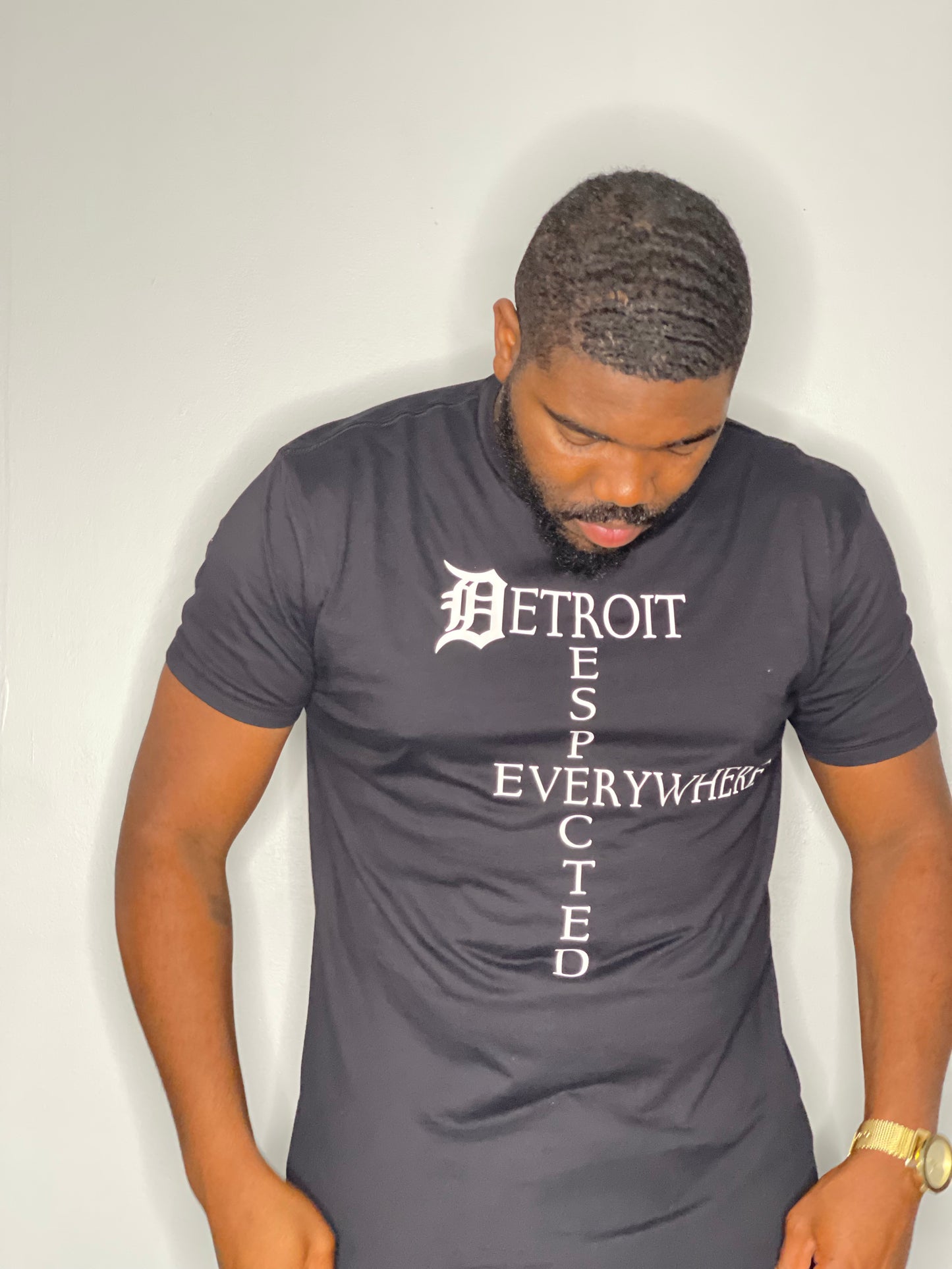 Black Crossword T-shirt w/ White Letters