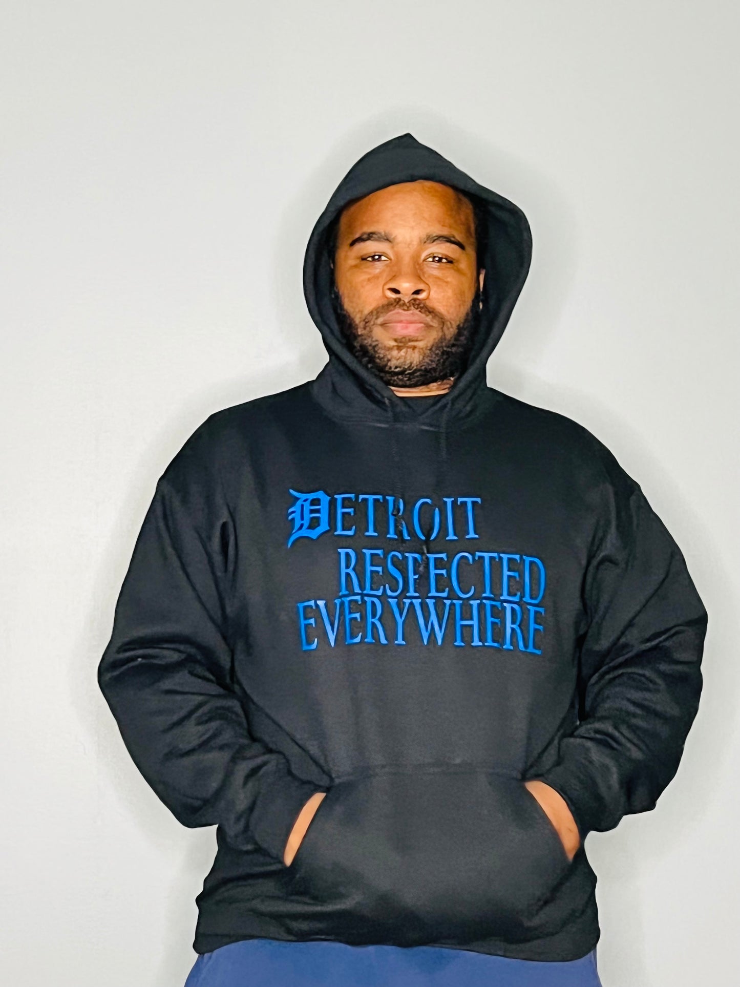 Black Staggered w/ Royal Blue letters
