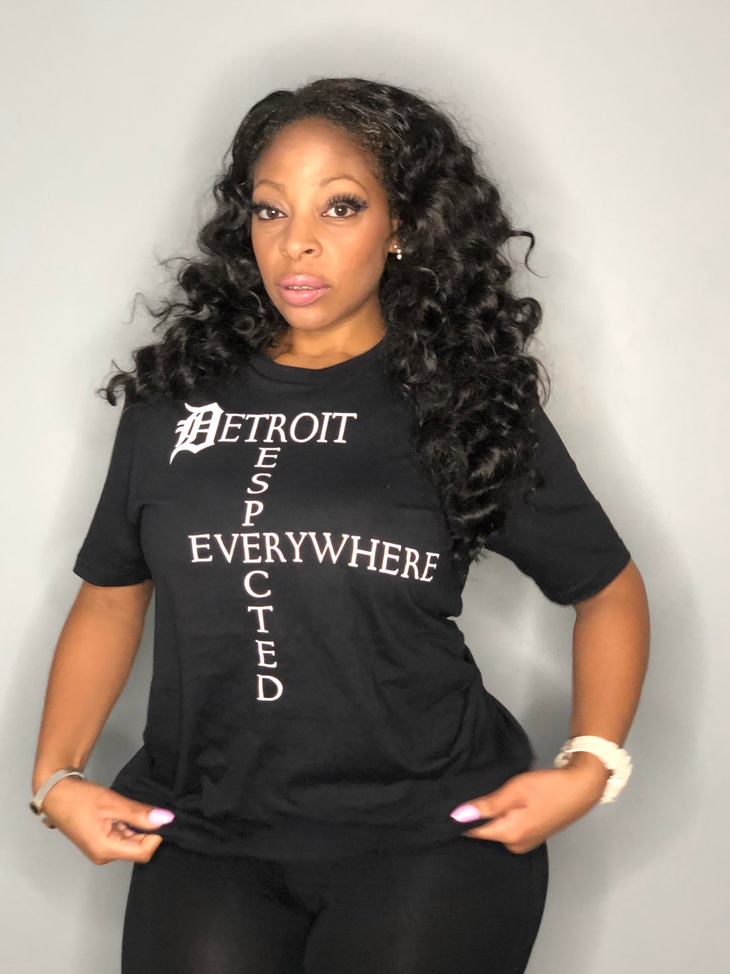 Black Crossword T-shirt w/ White Letters