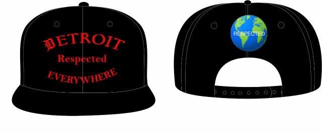 Black Half Moon Snapback w/ Red letters
