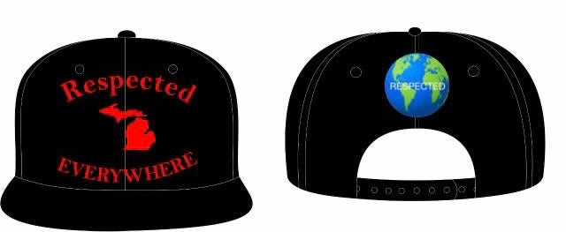 Black Mitten Snapback w/ Red letters