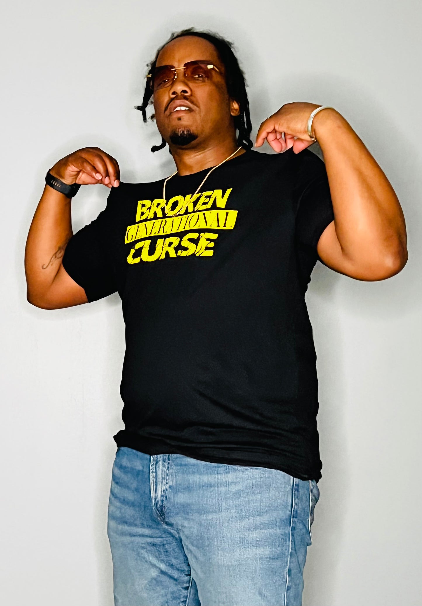 Broken Curse Black w/ Yellow letters