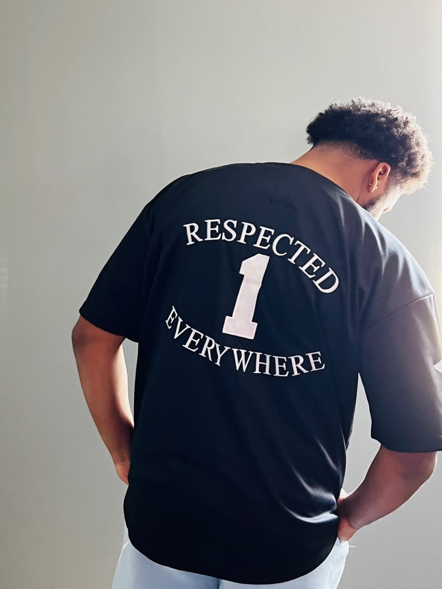 Black Baseball Jersey w/ White Letters